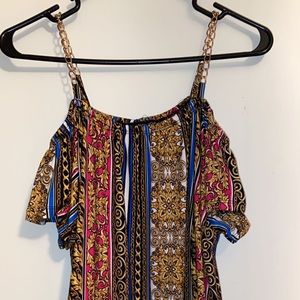 Womens blouse chain straps